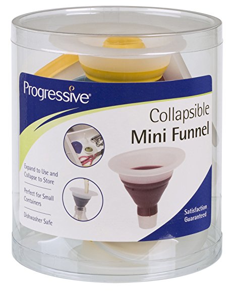 Progressive Cf-100cdp Assorted Colors Mini Collapsible Funnel