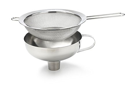 iSi Top Ranked Stainless Steel Funnel Combination and Sieve for Whippers, Canning and Other Infusions