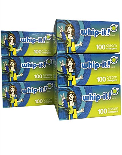 Whip-it! Whipped Cream Chargers (100 Pack) (Case of 600), White