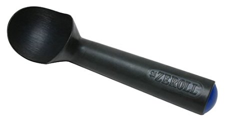 Zeroll 1012-ZT Zerolon Hardcoat Anodized Commercial Ice Cream Scoop with Unique Liquid Filled Heat Conductive Handle Easy Release 24 Scoops per Gallon Made in USA, 3-Ounce, Black