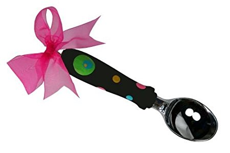 Cute Tools Ice Cream Scoop - Chef Tested For Daily Use, Durable Stainless Steel Tool, Classic Hand Painted Wooden Handle Scooper, Smooth Scooping Of Your Gelato, Ice Cream, And Sorbet By CuteTools! - Art For A Cause, Polka Dot