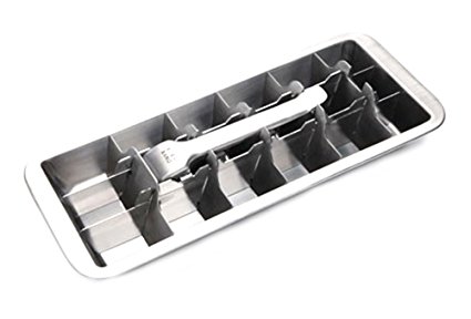 Ice Cube Tray | 18/8 Stainless Steel | 18 Slot Ice Cube Tray | Easy Release Handle