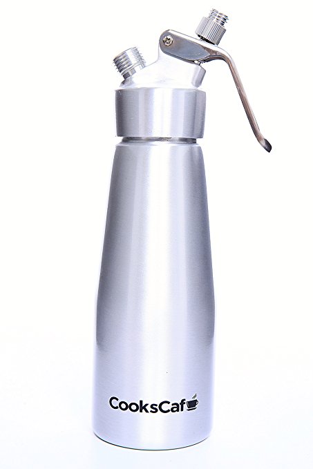 Cream Whipper, Commercial/ Heavy Duty, for home-made whipped cream and creations, INCLUDES custom attachments and cleaning brush! TOP SELLER