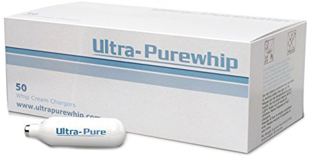 Creamright Ultra-Purewhip 50-Pack N2O Whipped Cream Chargers