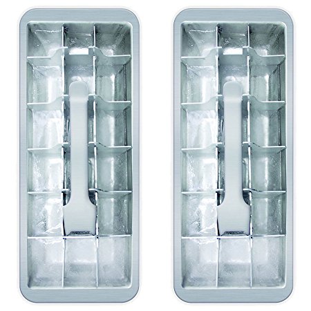 18 Cube Vintage Kitchen Ice Cube Tray 2-Pack