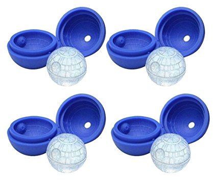 4-Pack of Star Wars Death Star Silicone Ice Mold