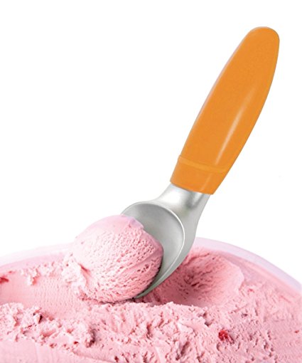 Prepara Power Tip Ice Cream Scoop, Tangerine Handle