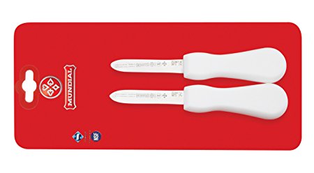 Mundial SCW5673-2 3/4 New Haven Style Oyster Knives, Set of 2, White