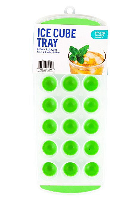 Good Living Silicone Mini Ice Cube Tray for Smaller Freezers, Colors Vary, 10-pack