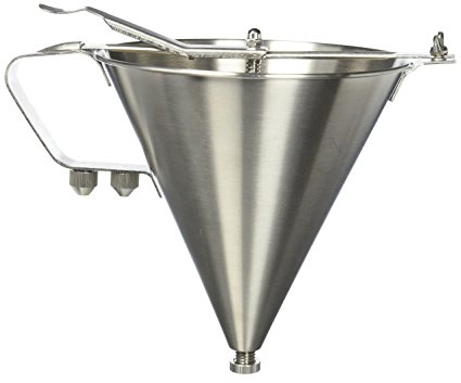 Winco SF-7 Stainless Steel Confectionery Funnel with 3 Nozzles