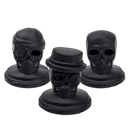 ANPHSIN Silicone Skull Ice Molds 3D Skull Ice Cube Mold-Cooling For Red Wine, Vodka, Liquor, Whiskey Ect