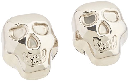 DCI Skull Whiskey Ice Cubes Molds (Set of 2), Silver