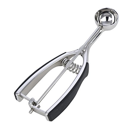 MIU France Stainless Steel No.60 Portion Scoop with Soft Grip Handle, 1/2-Ounce