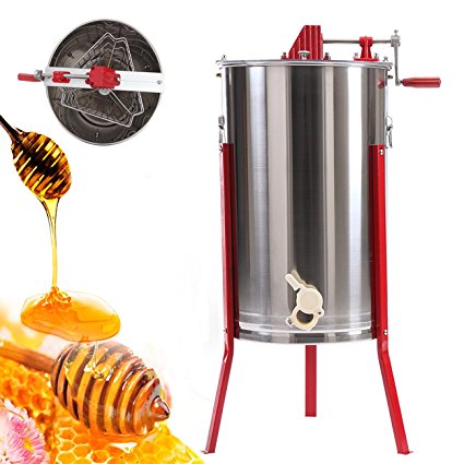 Ridgeyard Pro 3 Frame Manual Stainless Steel Bee Honey Extractor Beekeeping Equipment Honey Oil