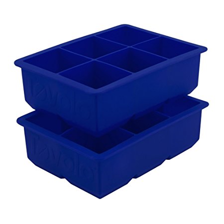 Tovolo King Cube Ice Trays, Stratus Blue - Set of 2